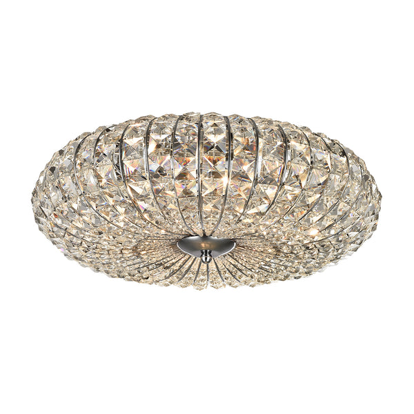 prezzo Lustre moderne en métal nickelé Broche