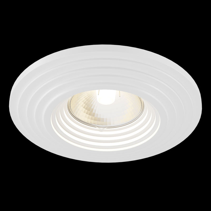 Faretto da incasso Downlight in Gesso Gyps Modern Bianco-2