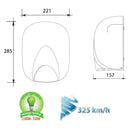 Asciugamani Elettrico con Fotocellula 1100W Vama Ecoflow ABS 1100 Bianco-4