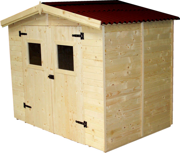Casetta Box da Giardino 2,4x1,6 m con Pavimento in Legno Picea Massello 16mm Eden online