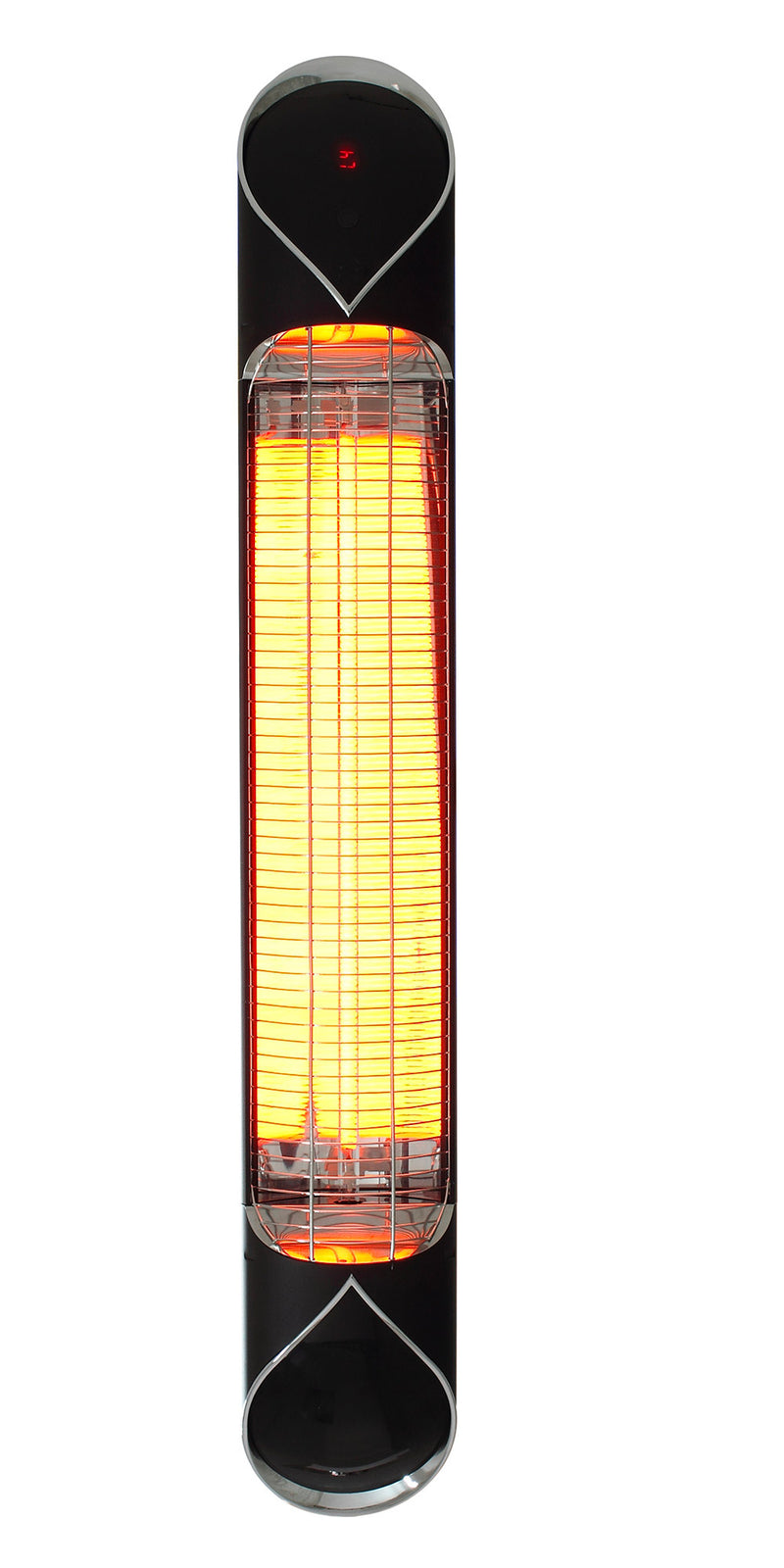 Stufa Elettrica ad infrarossi da Esterno 88x13x9 cm in Fibra di Carbonio  Pegaso Nero-2