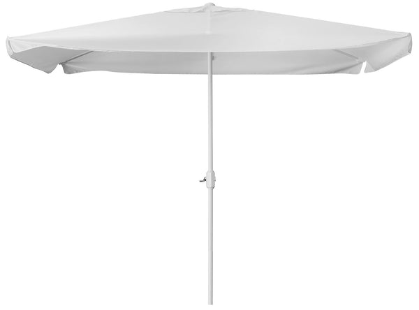 Parasol de jardin 3x3m avec manivelle Blanc online