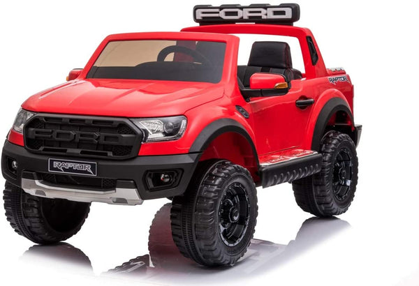 Véhicule électrique pour enfants 2 places 12V avec permis Ford Ranger Raptor Rouge sconto