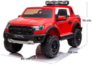Macchina Elettrica per Bambini 2 posti 12V Ford Ranger Raptor Rossa-5