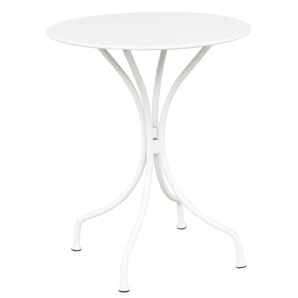 sconto Table Bristol Ø60x71h cm en Acier Blanc