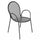 Chaise de jardin empilable Sheffield 54x61x90 h cm en acier anthracite
