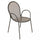 Chaise de jardin empilable Sheffield 54x61x90 h cm en acier taupe
