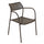 Chaise de jardin empilable Windsor 56x56x78 h cm en acier taupe