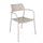 Chaise de jardin empilable Windsor 56x56x78 h cm en acier Tortora