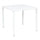 Table empilable Manchester 80x80x73h cm en acier blanc