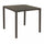 Table empilable Manchester 80x80x73h cm en acier taupe