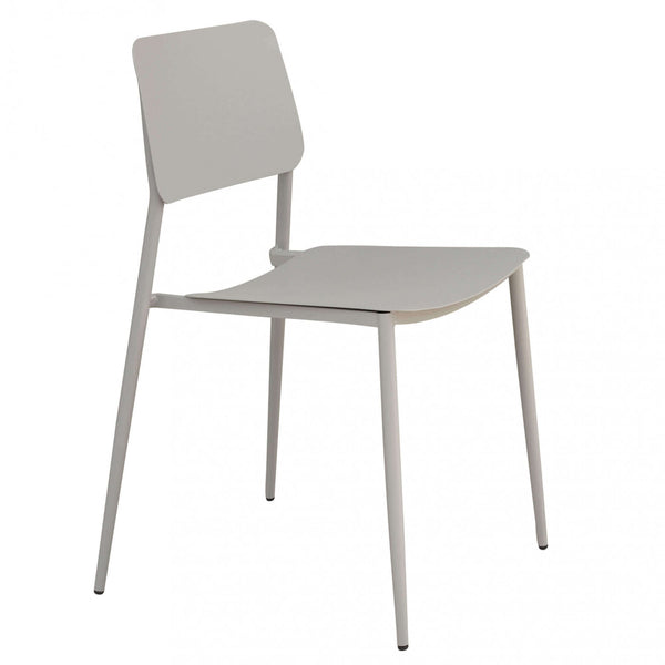 Chaise de jardin empilable Vega 42x53x80 h cm en acier Tortora online