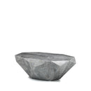 Tavolino da Soggiorno 120x70x40 cm in Pietra Fossile Diamond medium Grigio-1