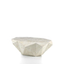 Tavolino da Soggiorno 120x70x40 cm in Pietra Fossile Diamond medium Bege-1