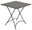 Table de jardin pliante carrée 70x70 cm en fer anthracite Vorghini Orta