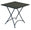 Table basse carrée pliable 70x70 cm en fer noir Vorghini Stresa