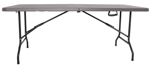 acquista Table de restauration rectangulaire pliante Menzi 180x75,5x74 cm Marron