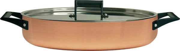 Poêle ovale avec 2 anses en cuivre Ø32 cm antiadhésive Alexander Status online