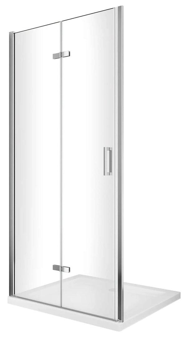 online Porte de Douche 1 Porte Pliante en Cristal Transparent 6mm H190 Différentes Tailles