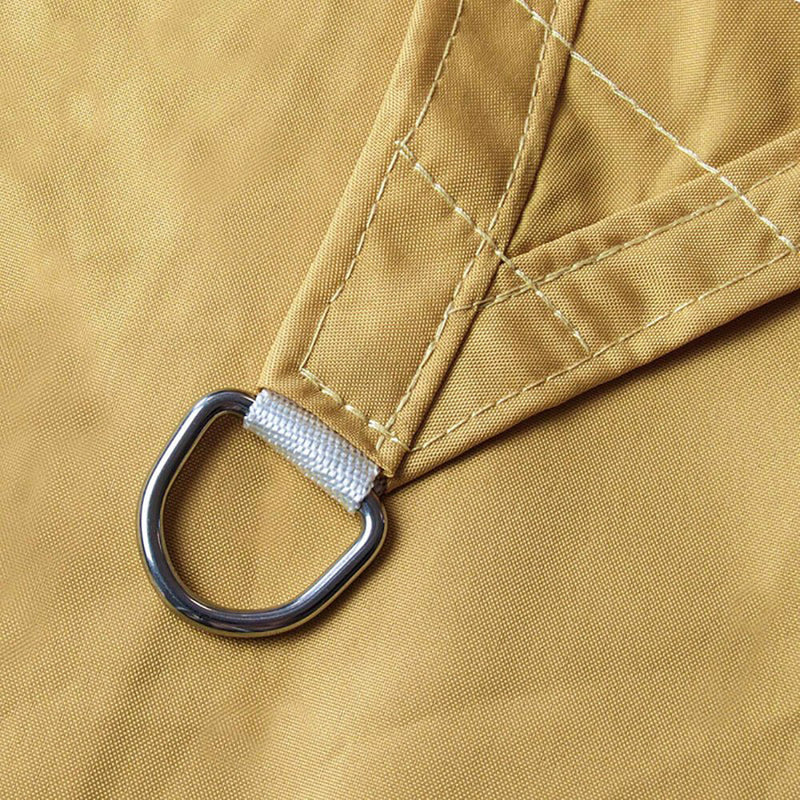 Tenda Vela Ombreggiante Quadrata 3,6x3,6m in Poliestere Tortora-2