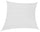 Voile d'Ombrage Carrée 3,6x3,6m en Polyester Blanc