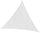 Voile d'Ombrage Triangulaire 5x5m en Polyester Blanc