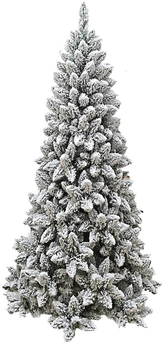 sconto Arbre de Noël artificiel enneigé Monterey Slim floqué différentes tailles