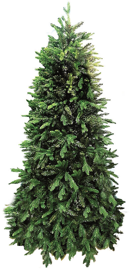 sconto Arbre de Noël artificiel pin frais trois tailles différentes vertes minces