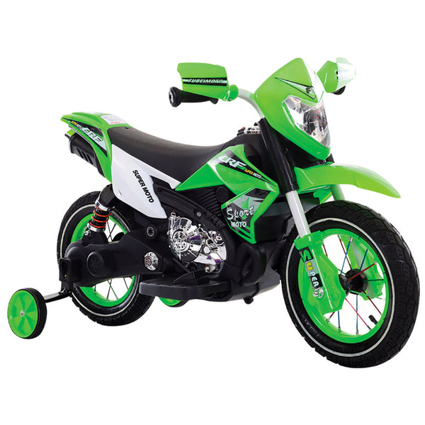 Moto Electrique Enfant 6V Kidfun Motocross Vert sconto