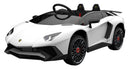 Macchina Elettrica per Bambini 12V Lamborghini Aventador Roadster SV Bianca-2