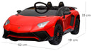 Macchina Elettrica per Bambini 12V Lamborghini Aventador Roadster SV Rossa-5