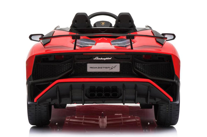 Macchina Elettrica per Bambini 12V Lamborghini Aventador Roadster SV Rossa-8