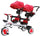 Kidfun Tricygò Poussette tricycle pliante rouge avec siège pivotant à 360°