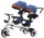 Poussette tricycle Kidfun Tricygò Blue Twin avec siège pivotant à 360°