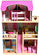 Maison de poupée 3 étages 59x33x90 cm en bois