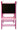 Tableau enfant 49,5x42x83 cm avec chevalet en bois rose