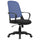 Chaise de bureau opérative en tissu et maille Tosini Washington noir/bleu