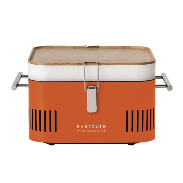 Barbecue à Charbon Portable 42,5x34,7x 23 cm en Métal Cube Orange acquista