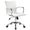 Chaise de bureau exécutive en faux cuir blanc Tosini Dallas