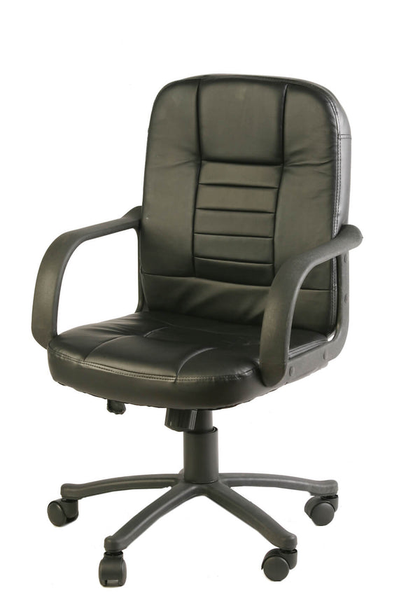 Chaise de bureau de direction noire en polyuréthane Tosini HC 4418 acquista