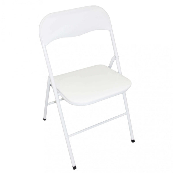 Chaise de jardin pliante Slim 44x45x79 h cm en acier blanc brillant acquista