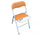 Chaise de jardin pliante Slim 44x45x79 h cm en acier orange