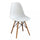 Chaise blanche Moritz 53x47x82 h cm en bois blanc