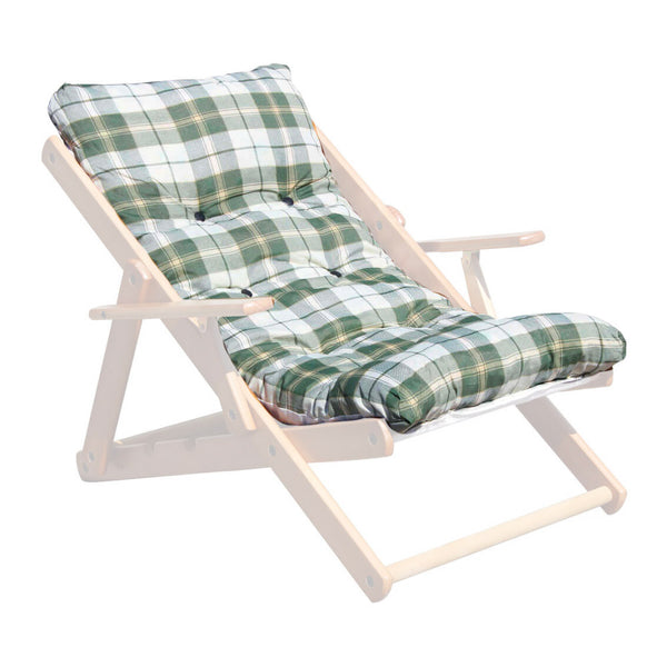 Coussin pour fauteuil Relax 56x16x110h cm en coton vert sconto
