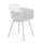 Chaise de jardin Vannes 49x48,5x81,5 h cm en plastique blanc