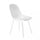Chaise de jardin Vichy 55x46,5x85 h cm en plastique blanc