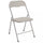 Chaise de jardin pliante Slim 44x45x79 h cm en acier gris tourterelle mat