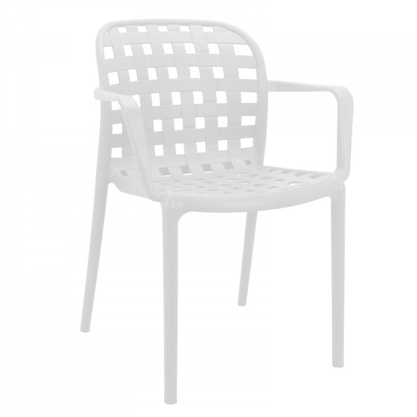 Chaise de jardin Sharon 58x57,5x82,5 h cm en polypropylène blanc online