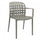 Chaise de jardin Sharon 58x57,5x82,5 h cm en polypropylène taupe