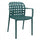 Chaise de jardin Sharon 58x57,5x82,5 h cm en polypropylène pétrole